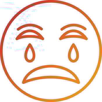 Crying Icon Style vector