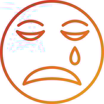 Embarrassed Icon Style vector