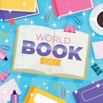 Hand Drawn World Book Day vector