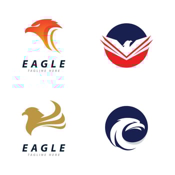 Eagle Logo Vector, Creative eagle icon Template illustration vector