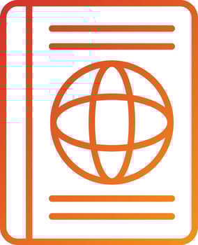 Passport Icon Style vector