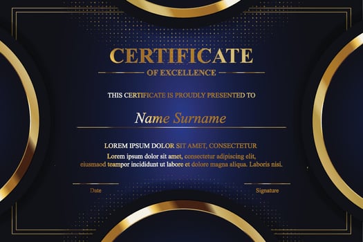 Creative Certificate of Appreciation Award Template vector