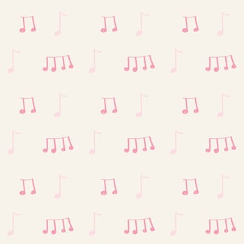 Musical notes repeat pattern Print vector