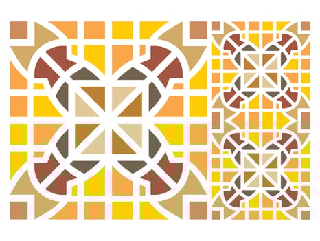 Seamless Pattern Design Tile Mosaic Vector Free