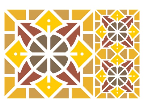 Seamless Pattern Design Tile Mosaic Vector Free
