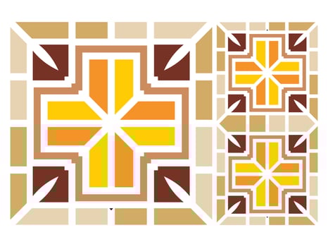 Seamless Pattern Design Tile Mosaic Vector Free
