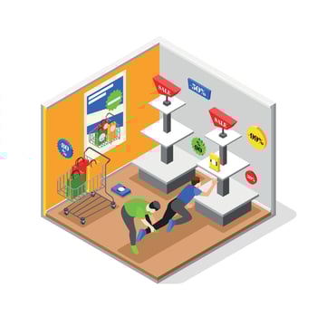 Black Friday 3D Illustration vector