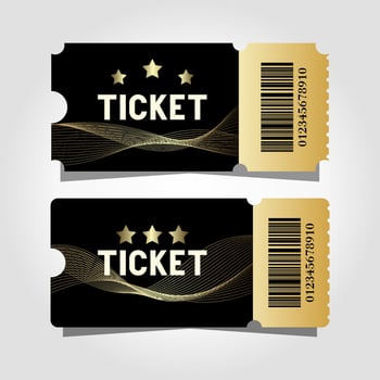 two premium cinema template design vector