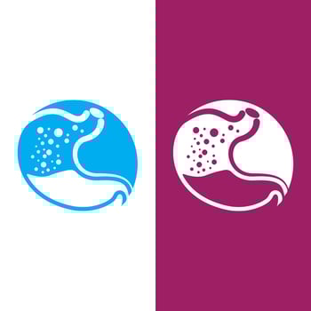 stomach care icon design concept vector