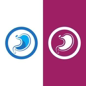 stomach care icon design concept vector