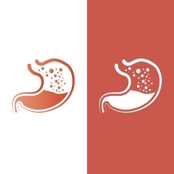 stomach care icon design concept vector