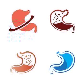 stomach care icon design concept vector