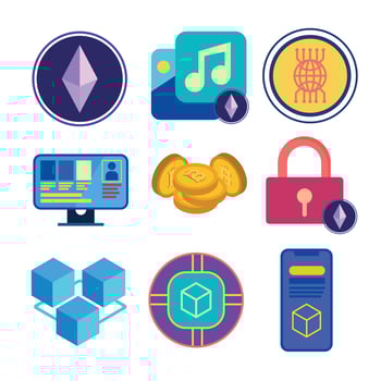 NFT Infographic Elements vector