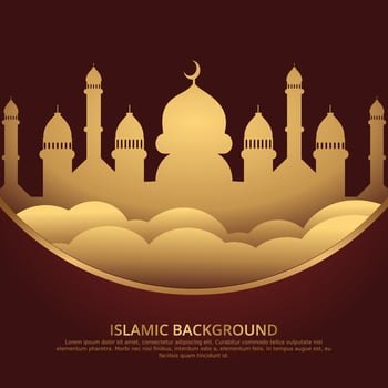 ramadan kareem and islamic background vector