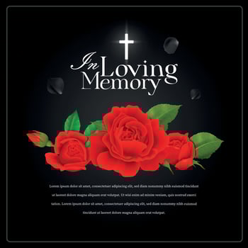 In Loving Memory Poster vector