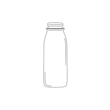 16 oz. Tall Pint Glass Milk Bottle, 48mm vector