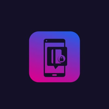 safe electronic payment, vector