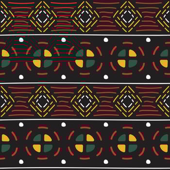 Abstract African Color Seamless Pattern vector