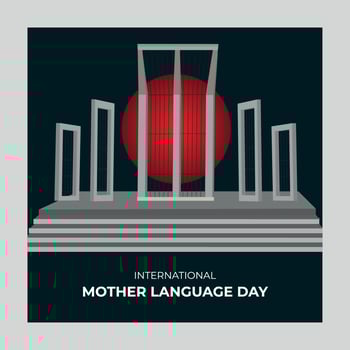 International mother language day in Bangladesh social media post banner vector