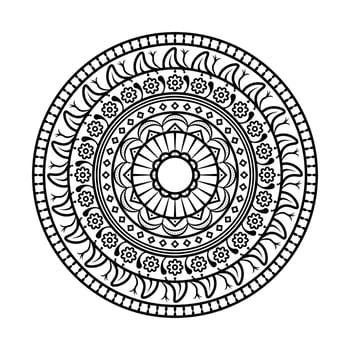 Flower Mandala. Vintage decorative elements. Oriental pattern, vector illustration. Islam, Arabic, Indian, moroccan,spain, turkish, pakistan