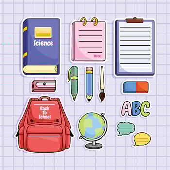 Journal School Sticker vector