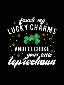 St. Patrick's Day typography colorful lettering T-shirt design vector
