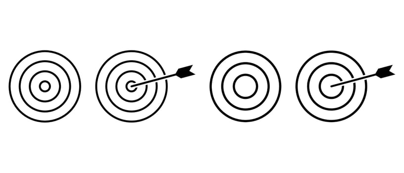 target icon set vector