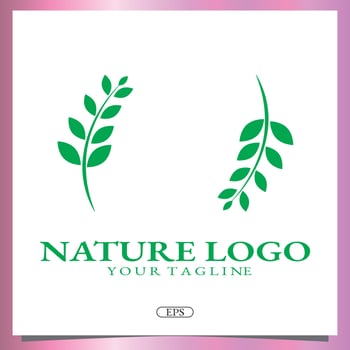 Nature logo premium elegant template vector eps 10