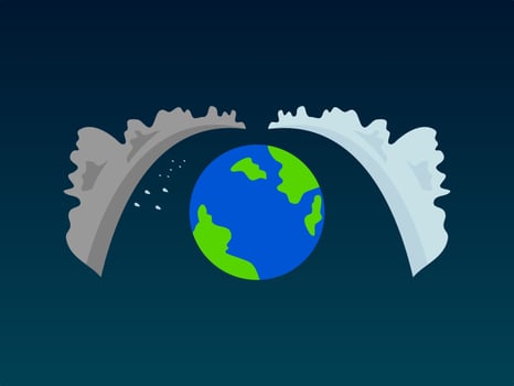 happy meteorology day and earth has a different weather vector