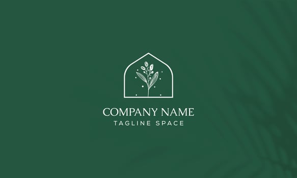 Botanical Floral element Hand Drawn Logo with Wild Flower and Leaves. Logo for spa and beauty salon, boutique, organic shop, wedding, floral designer, interior, photography, cosmetic. vector