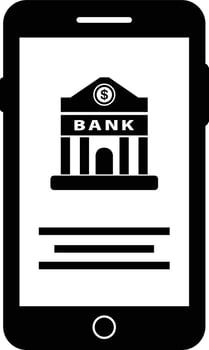 Mobile Banking Icon vector