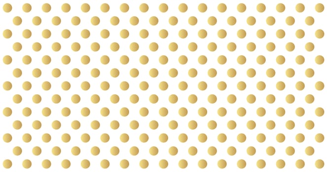 Gold polka dots pattern, colorful holiday background - vector abstract background
