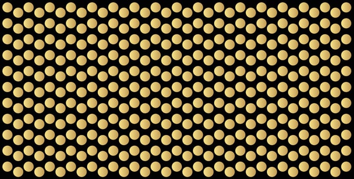 Gold polka dots pattern, colorful holiday background - vector abstract background