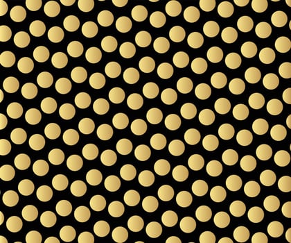 Gold polka dots pattern, colorful holiday background - vector abstract background