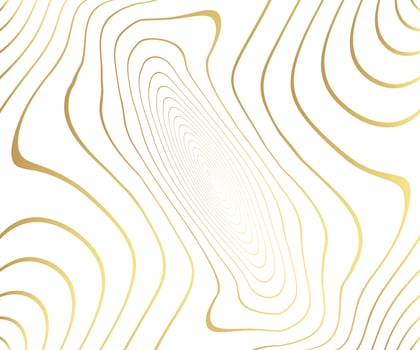 Gold luxurious marble stone pattern with golden wave lines over. Abstract background, vector illustration