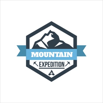 business logo about mountain landscape vector