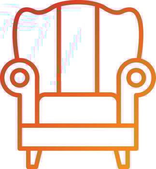 Armchair Icon Style vector