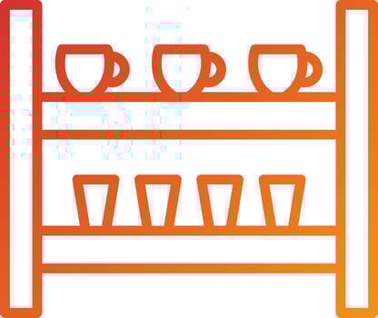 Shelf Icon Style vector