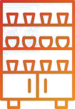 Cupboard Icon Style vector