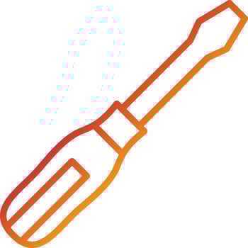 Screwdriver Icon Style vector