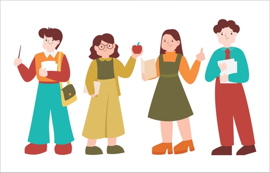 Happy Teacher's Day Character vector