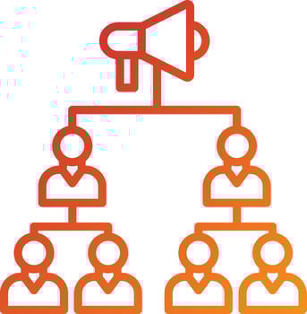 Viral Marketing Icon Style vector