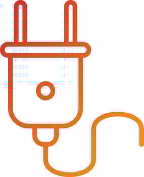 Power Plug Icon Style vector