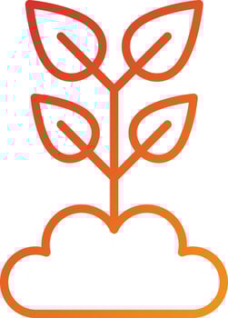 Sprout Icon Style vector