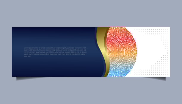 Social media post template for eid greetings or wish with moon design, Eid celebration social media post with mandala and lanterns vector design