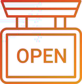 Open Icon Style vector