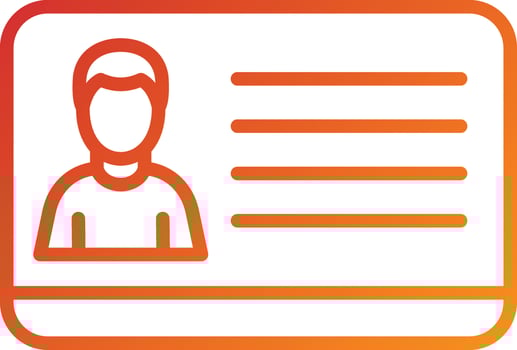 Member Card Icon Style vector