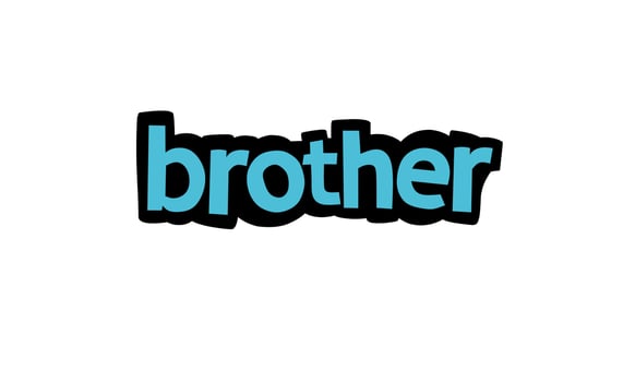 BROTHER writing vector design on white background