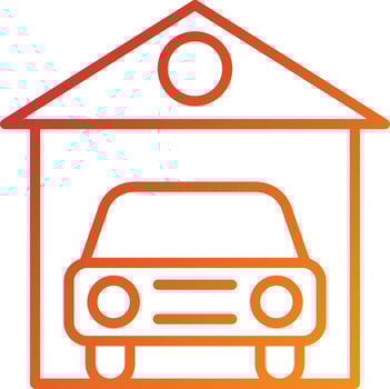 Car Garage Icon Style vector