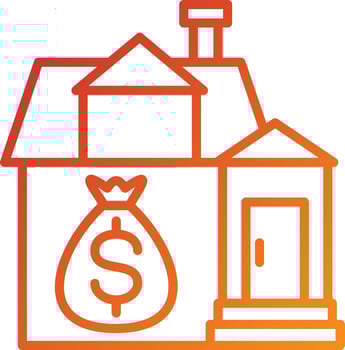 House Payment Icon Style vector